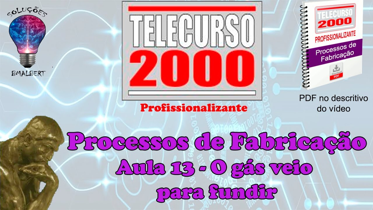 Telecurso 2000 - Processos de Fabricação - 13 O gás veio para fundir