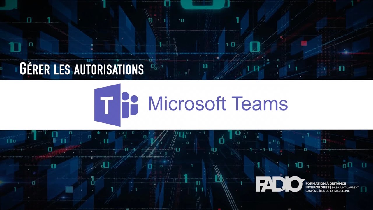 Capsule de formation Teams : Gérer les autorisations lors d’une réunion