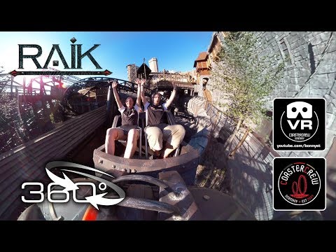 RAIK Achterbahn VR Roller Coaster VR 360 Experience | VR onride POV @ Phantasialand Oculus VR360