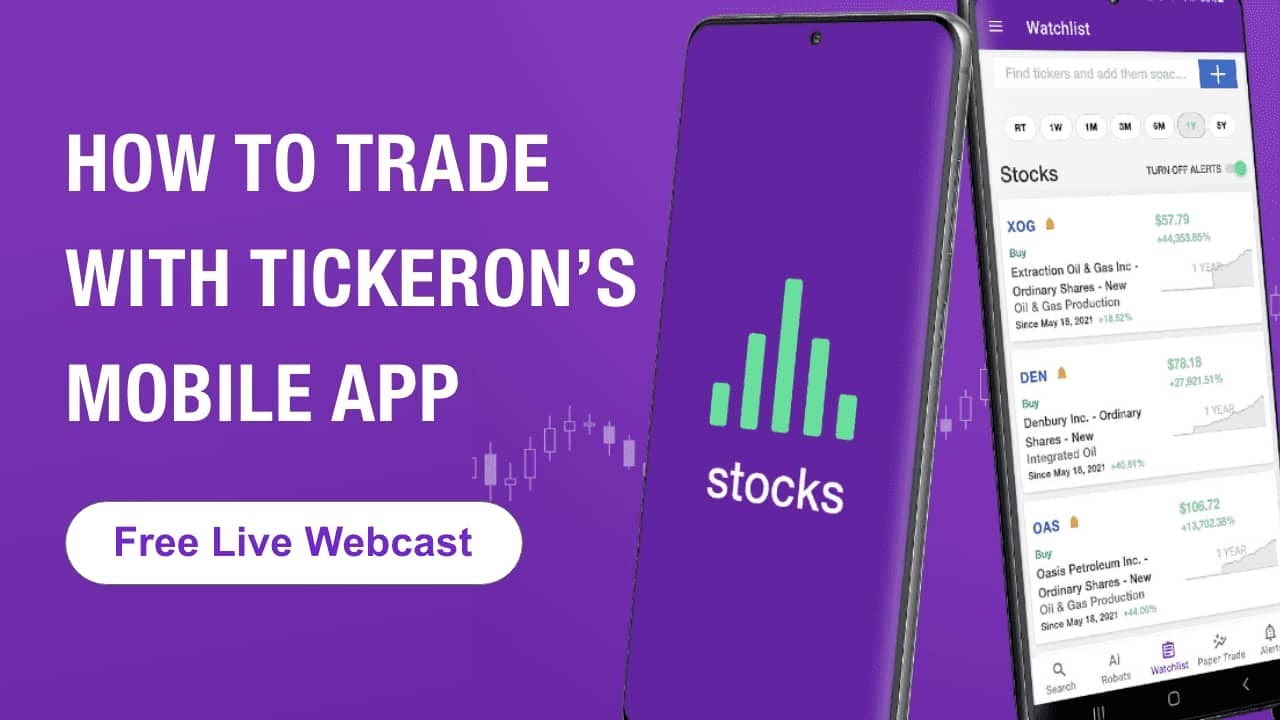 How to Trade with Tickeron's Mobile App video thumbnail