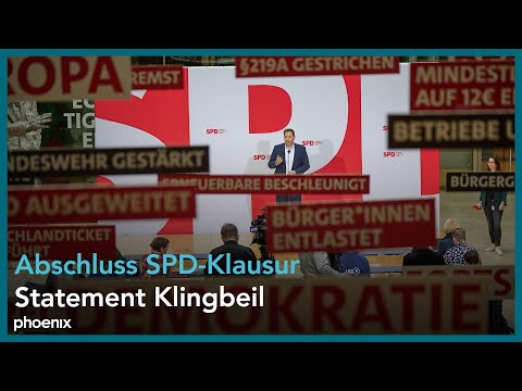 Video Thumbnail: Klausurtagung SPD-Parteivorstand: Statement von Lars Klingbeil