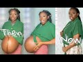 PRE PREGNANCY CLOTHES TRY ON VS POSTPARTUM TRY ON 🤣 | HUGE Pregnancy Belly Bump Before & After