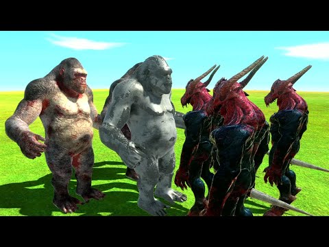 GORO THE GIANT vs KOZAROG THE DEMON | Animal Revolt Battle Simulator