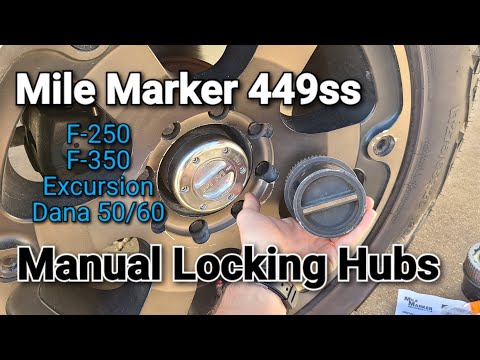 Mile Marker 4x4 locking Hubs install