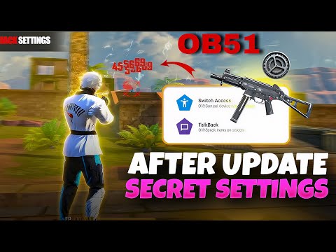 Switch Access & TalkBack Settings Free Fire || 0% Recoil 95% Headshots || Brazil Settings 2025 ⚙️