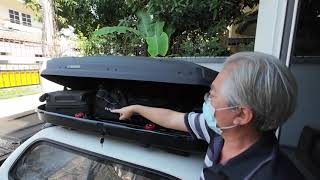 roofbox ronin x ตัวจับก้ามปู เปิดสองด้าน roofbox ronin x ตัวจับก้ามปู เปิดสองด้าน