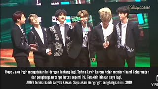 Download lagu [SUB INDO] BTS Win Daesang 'Artis Of The Year' in MMA 2019 mp3