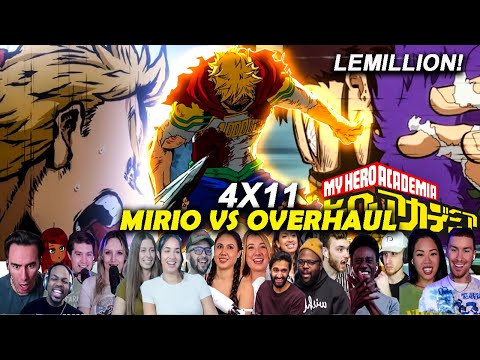 LEMILLION vs OVERHAUL!!🤯 "Emotional Reactions" My hero Academia Episode 4x11 Reaction Mashup