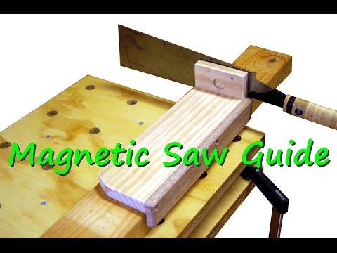 Cut Straight Every Time With This Saw Guide. A great wood shop idea.