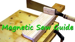 Cut Straight Every Time With This Saw Guide. A great wood shop idea.