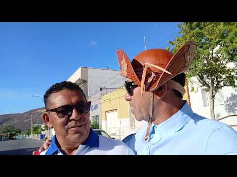 Rivaldo Santos na feira de mãe D'água de dentro sertão paraibano