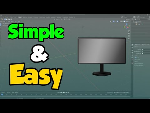 How to make a Gaming Monitor in Blender 2.9 - Tutorial