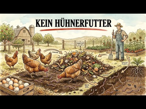 KOSTENLOSES Hühnerfutter das ganze Jahr: Die 3-System-Homestead-Methode