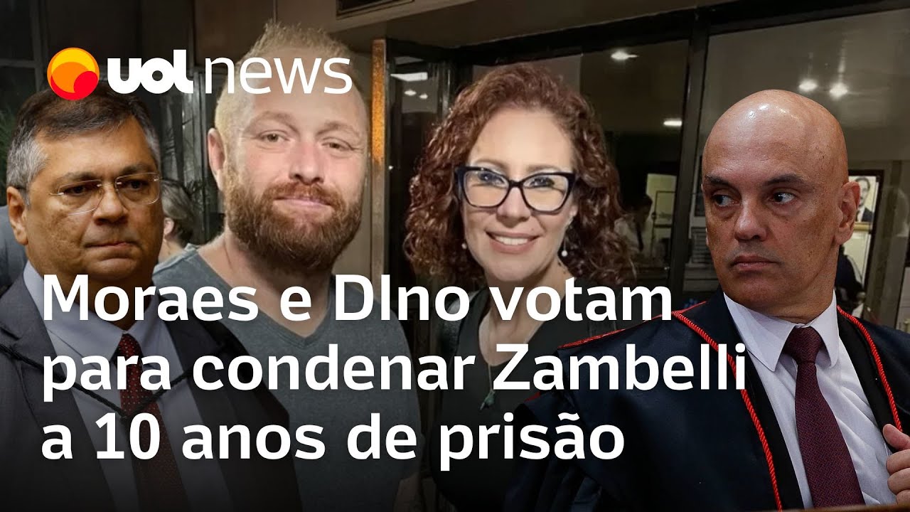 Moraes e Dino votam para condenar Zambelli a 10 anos de prisão por invasão aos sistemas do CNJ