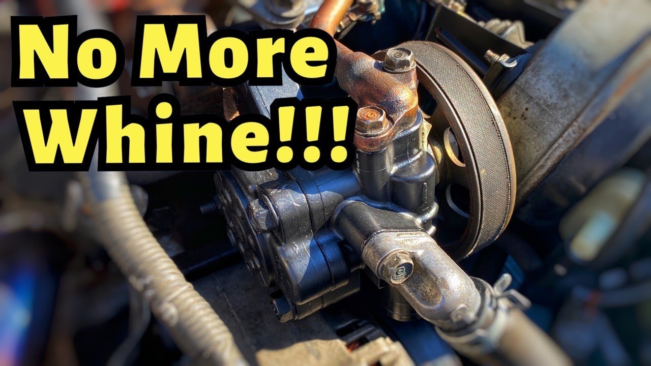 Video thumbnail: Whining Power Steering Pump? Here's the Quick and Easy Fix!