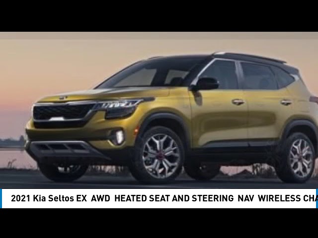 2021 Kia Seltos EX | AWD | LEATHER SEATS | HEATED STEERING in Cars & Trucks in Strathcona County