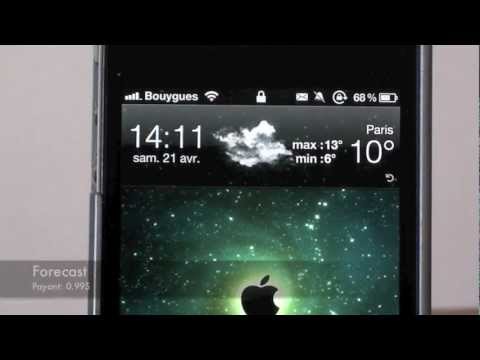 comment regler meteo iphone