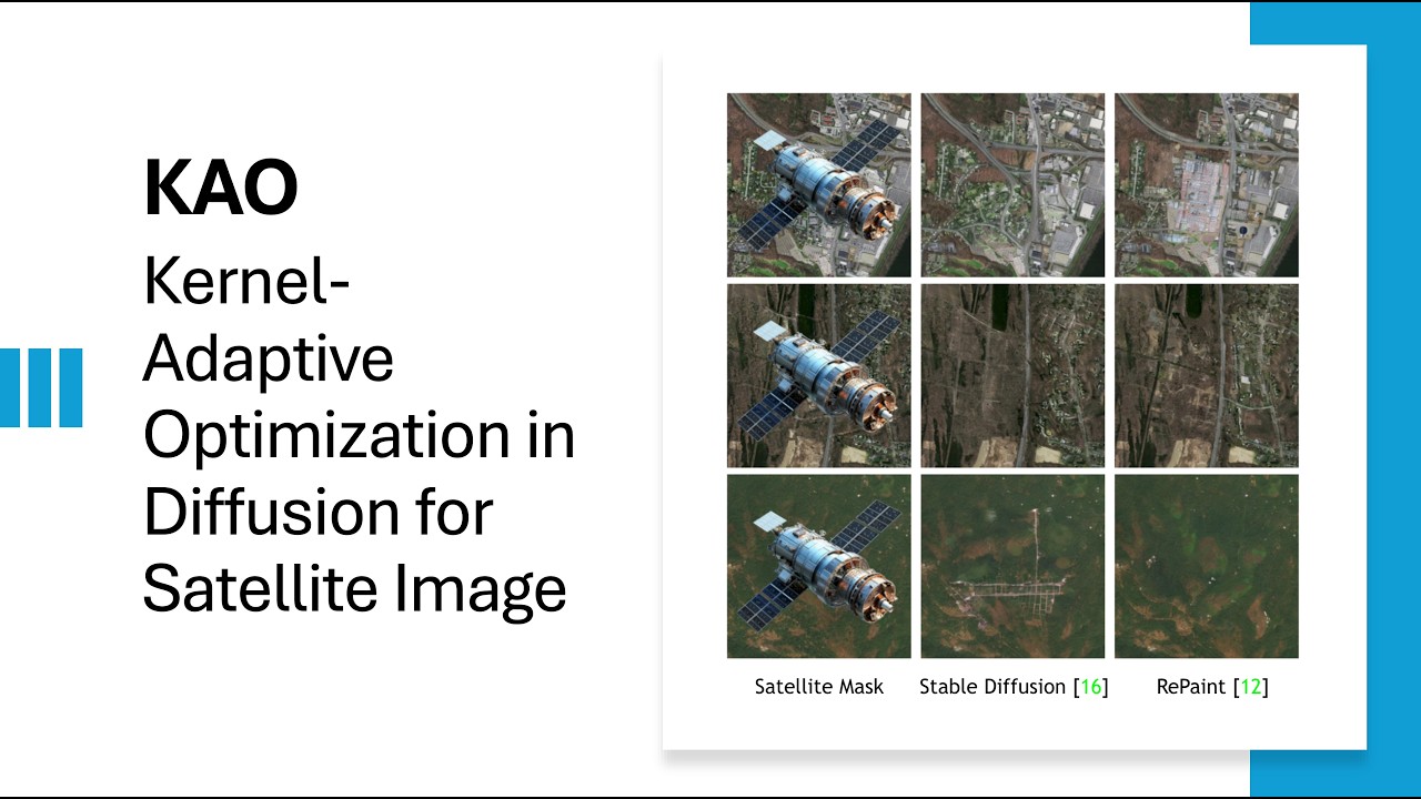 This AI Fixes Broken Satellite Images 🛰️ | KAO Diffusion Model