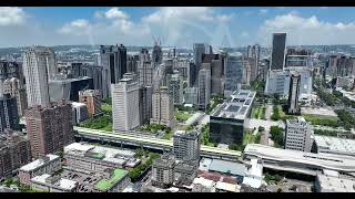台中七期 台中市政府 捷運市政府站 聯聚 麗格 中國信託 大遠百 日景 5.1K30 空拍素材
