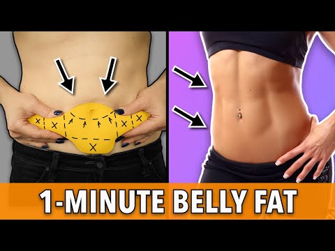 1-Minute Standing Belly Fat Exercises - Get ABS lines and slim waist