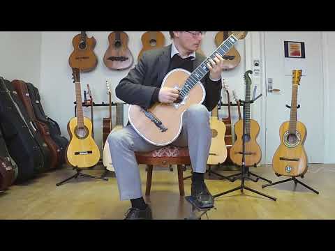 Julius Heinrich Zimmermann Leipzig No. 6  c1906 all solid Antique  parlor  romantic concert  guitar image 26