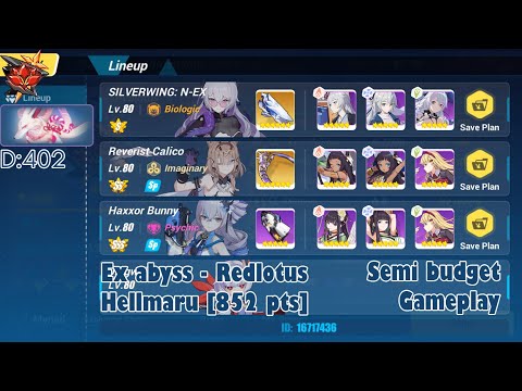 Ex abyss Redlotus (D402) Hellmaru (852 pts), SW(S2)/RC/HB - Honkai Impact 3rd SEA