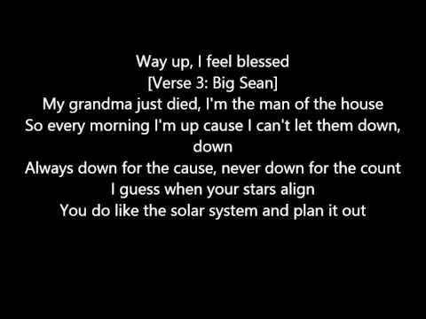 Big Sean -  Blessings  Feat.  Drake & Kanye West (Lyrics)
