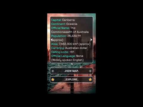 Explore The World - Map & Info