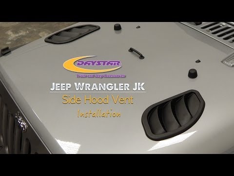 Daystar Products 2007-2015 Jeep Wrangler JK Hood Vent Installation KJ71048BK / KJ71049BK