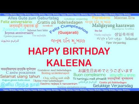 Kaleena   Languages Idiomas - Happy Birthday