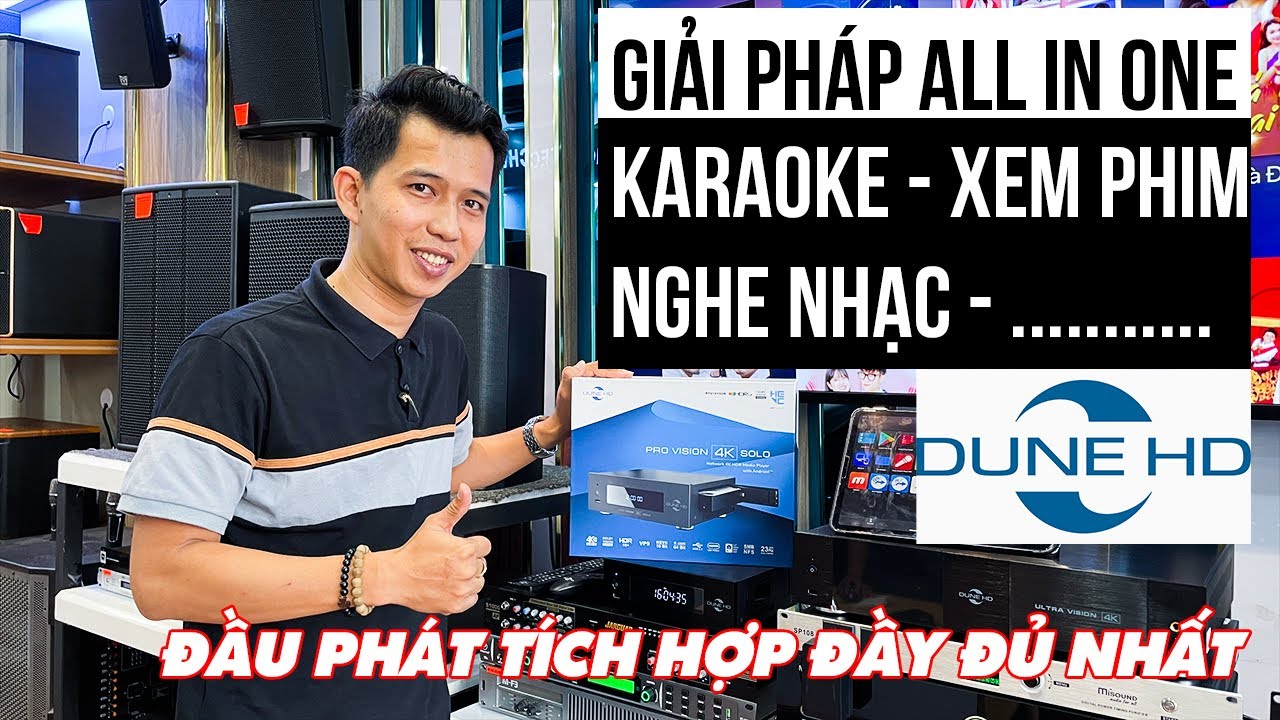 video Đầu karaoke xem phim Dune HD Pro Vision 4K Solo (All in one) - HDD 4TB 0