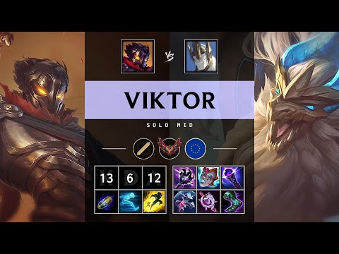 Viktor Mid vs Galio: Killing spree - EUW Grandmaster Patch 14.23