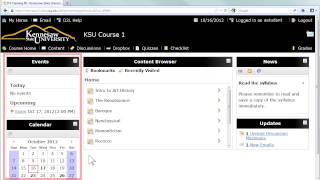 KSU Desire2Learn Student Overview