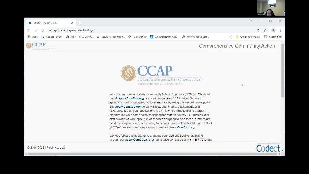 CCAP's Benefits Application Portal