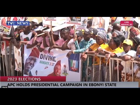 Tinubu Present as APC Holds Presidential Campaign in Ebonyi State | TVC NEWS LIVE
