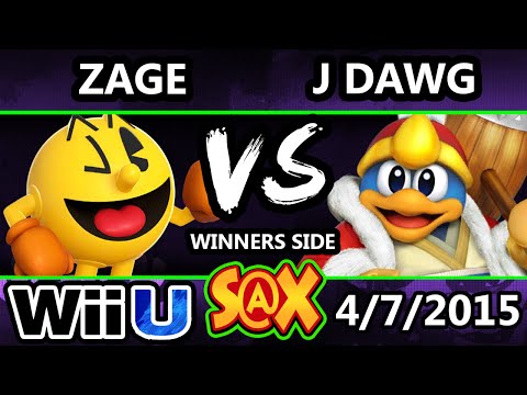 S@X - J Dawg (DDD) Vs. Zage (Pacman) SSB4 Tournament - Smash Wii U - Smash 4