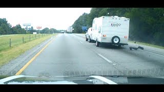 Single Axle / Travel Trailer / RV tire blowout
