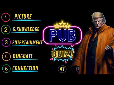 Pub Quiz Showdown: Test Your Knowledge! Pub Quiz 5 Rounds. No 47