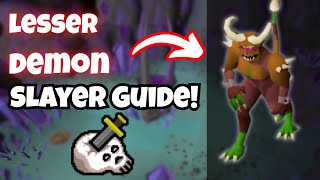 Fast Lesser Demon Slayer Guide OSRS | Easy XP + Safe Spot Location