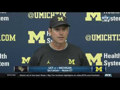 Jim Harbaugh Presser 9-5-16 (UCF Week)