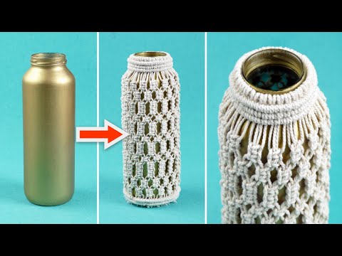DIY Macrame Weave Coasters Home Decorating Ideas