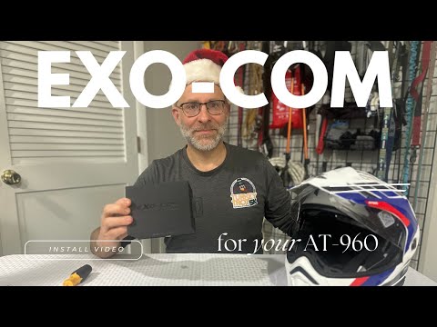 Exo-com install on the new Scorpion AT-960 Helmet