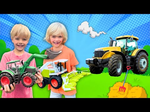 Tractor Kids: A Fabulous Farm Vehicle Adventure! 🚜 | Tractors and Farm Vehicles with Sky and Finn
