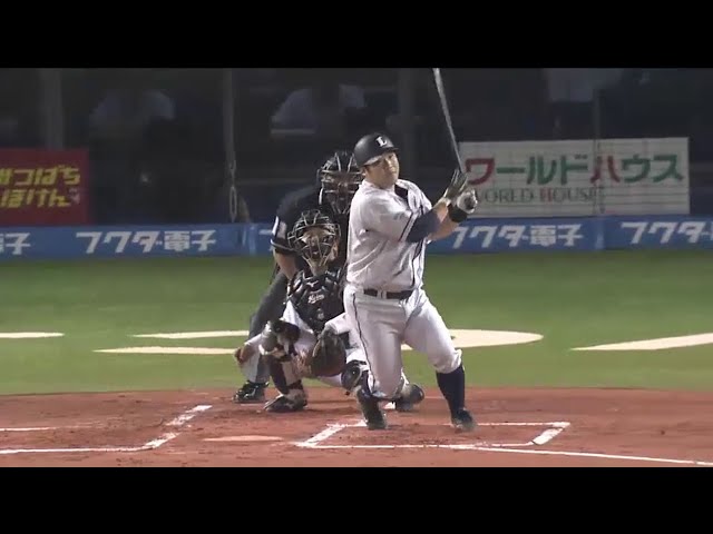 【1回表】ライオンズ・中村 リーグトップタイ30号ソロホームラン!!  2014/9/8 M-L