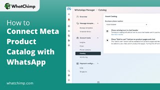 How to Connect Meta Catalog with WhatsApp | WhatChimp eCommerce Catalog