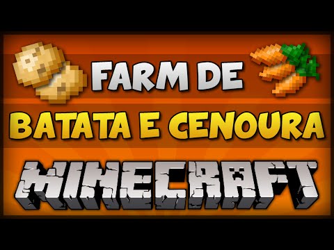 ✔ Minecraft: FARM DE BATATA E CENOURA (100% AUTOMÁTICO E INFINITA) [TUTORIAL PC e PE]