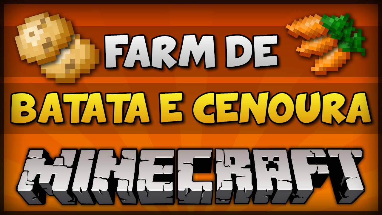 ✔ Minecraft: FARM DE BATATA E CENOURA (100% AUTOMÁTICO E INFINITA) [TUTORIAL PC e PE]