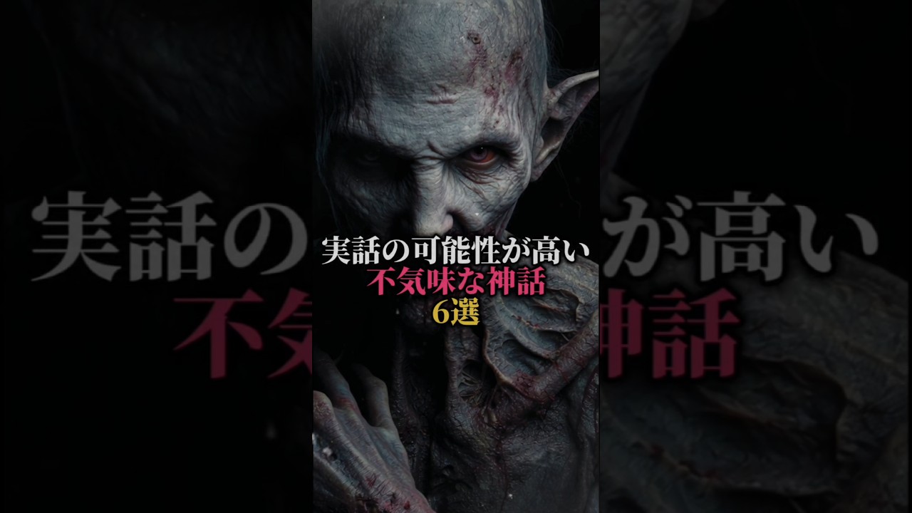 実話の可能性が高い不気味な神話6選#雑学 #怖い話 #歴史 #都市伝説