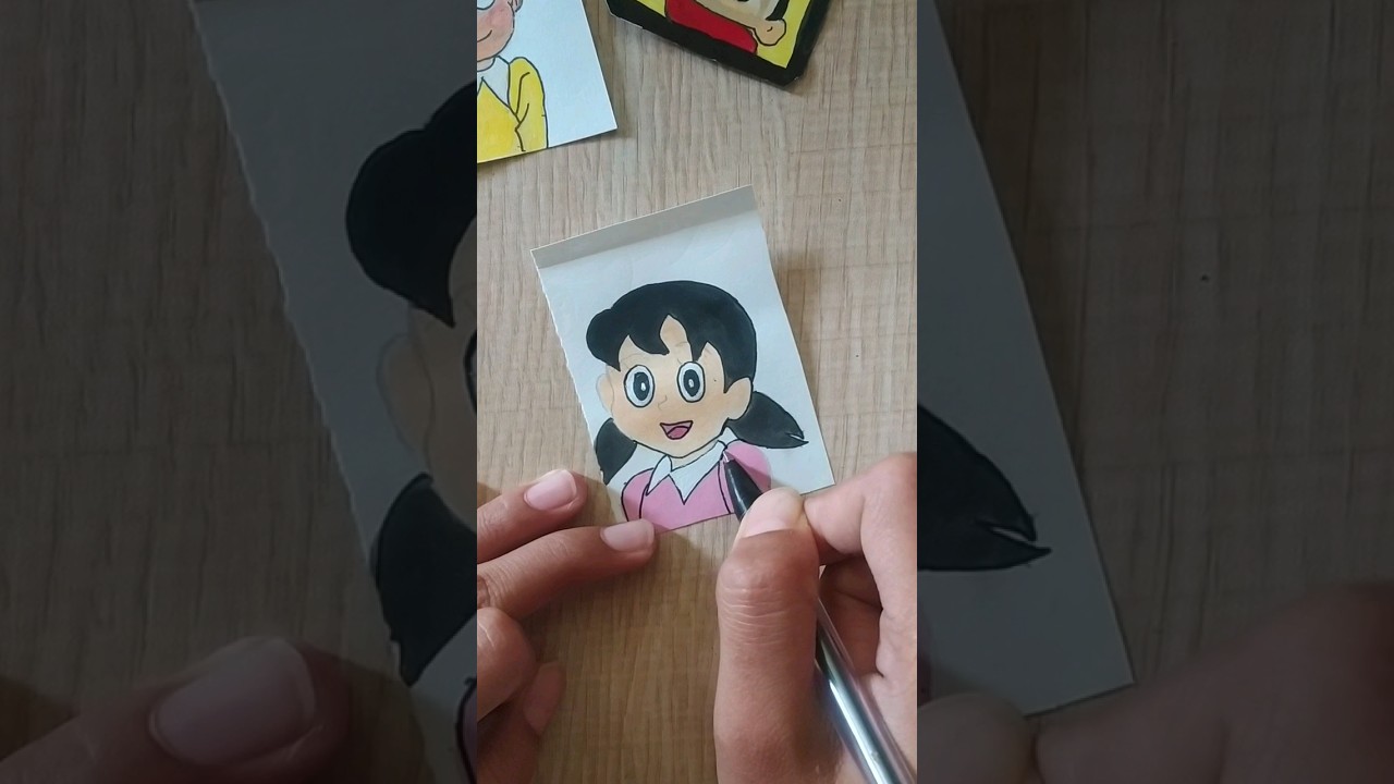 easy shizuka painting#watercolourpaint #shortvideo #viral #artbymrudula