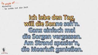 Michelle - So schön ist die Zeit - Instrumental und Karaoke